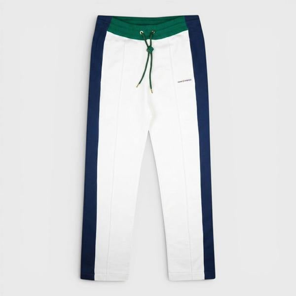 Casablanca Colourblock Pintuck Jogger Green Navy White