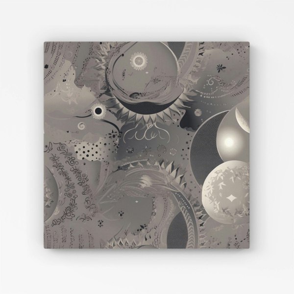 Warren Reed Abstract Moon Shapes Canvas