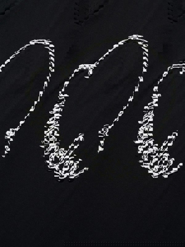 Moncler Enfant Girls Logo T-Shirt Dress in Black