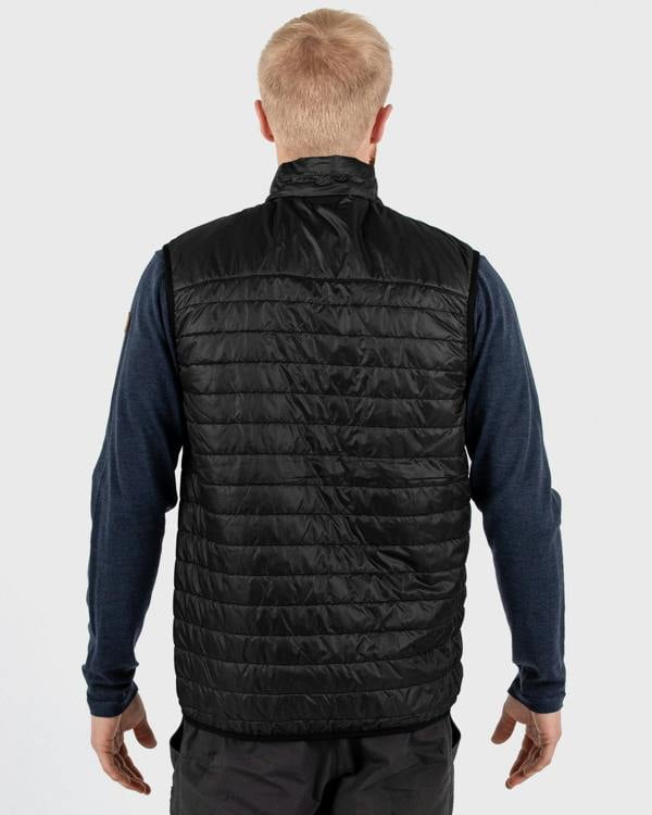 Fjallraven Abisko Mens Padded Gilet - Black 550 | CHO | Designer Mens Padded Gilets