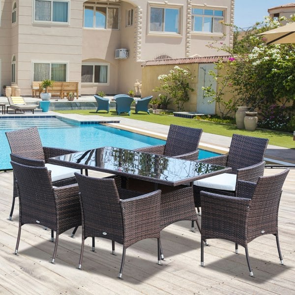 Resin Rattan Dining Set