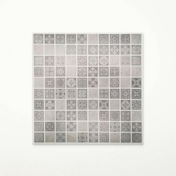WALPLUS WT1596 - Limestone Antique Azulejo Mosaic Wall Tile Sticker Set - 15 x 15 cm (6 x 6 in) - 24 pcs