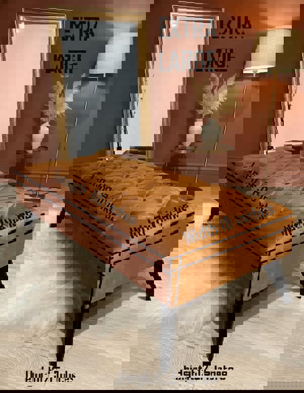 BURNT ORANGE | POUFFE | FOOTSTOOL | NON STORAGE - ISTOOLS