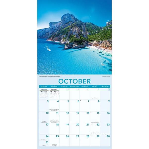 Ocean Views Calendar 2027, Wall Calendars, Month To View, Natural World, Gift