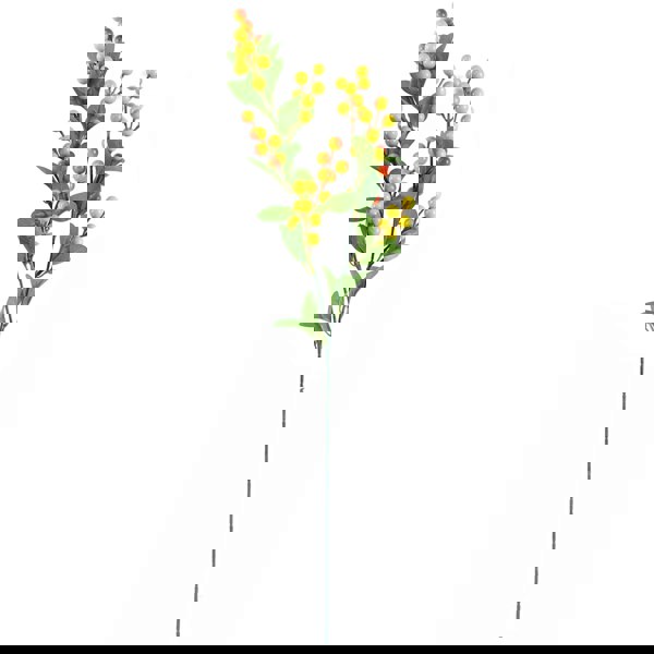 Leaf 60cm Red Rose and Eucalyptus Glass Diamond Vase