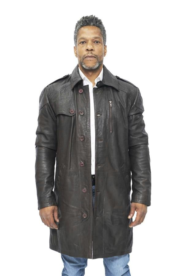 Infinity Leather Mens Leather Trench Coat-Hamburg