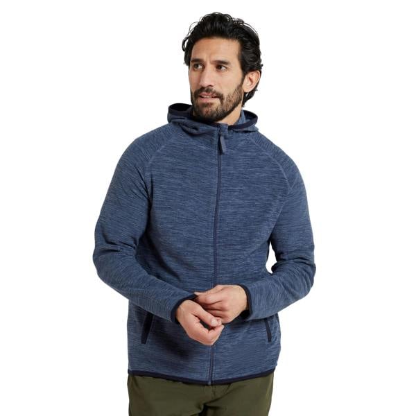 Mountain Warehouse Mens Snowdon II Full Zip Hoodie - Blue - 