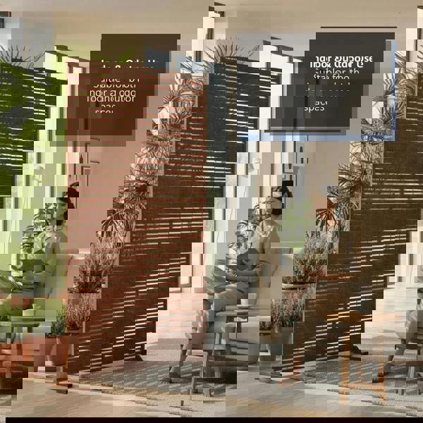 Nicoman Metal Indoor/Outdoor Privacy Screen 90cm x 180cm - Slats