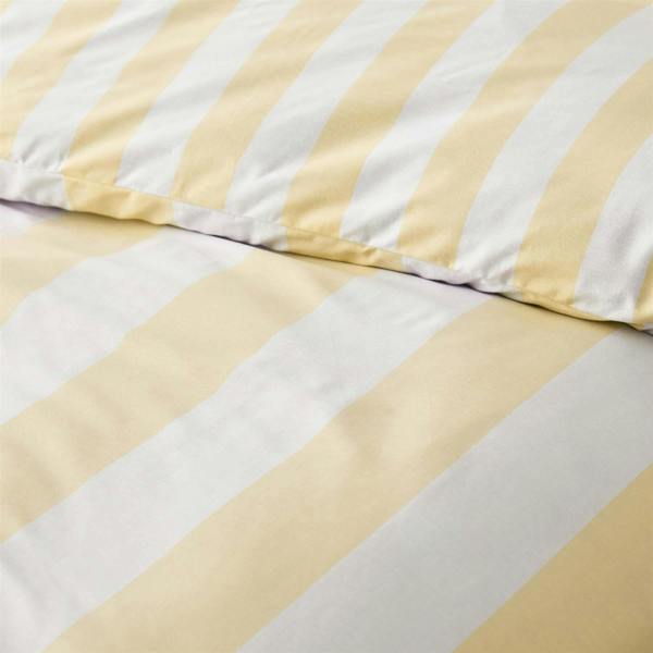Cove Stripe Yellow Duvet Cover Set