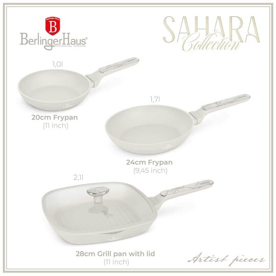 Berlinger Haus BH8399 – 3 Piece Frypan Set