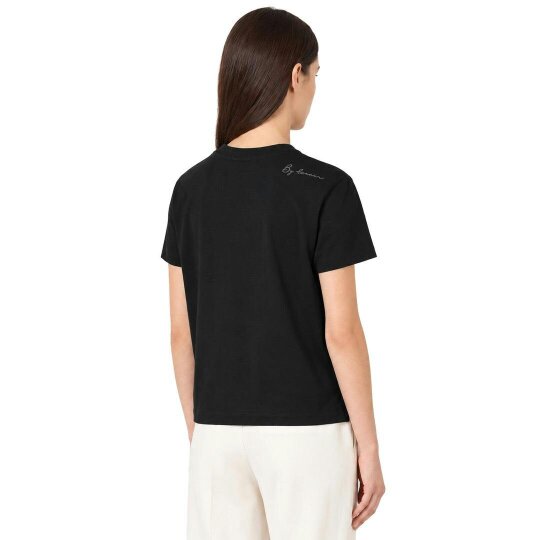 By Lanvin Shoulder Logo Black T-Shirt