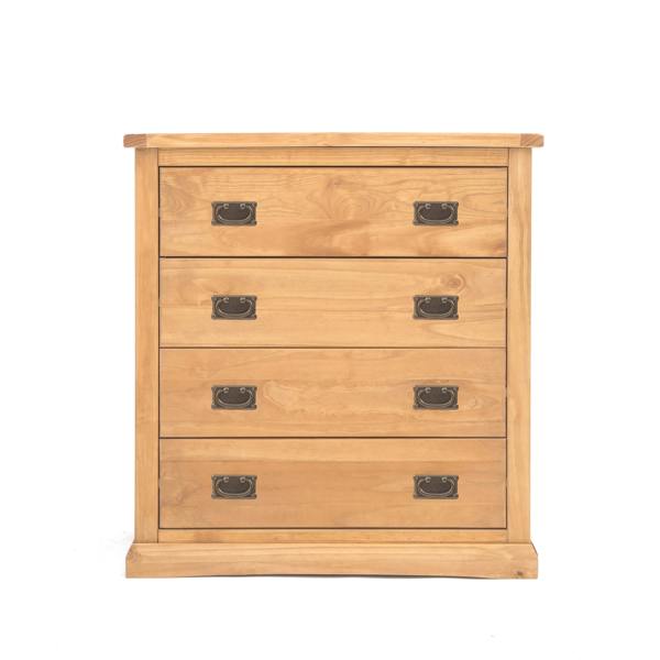 Lucca 4 Drawer Chest of Drawers Bras Drop Handle