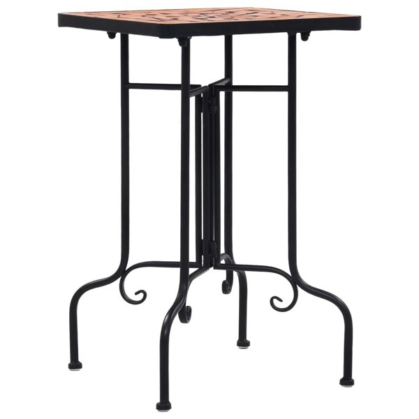 Berkfield Mosaic Side Table Terracotta Ceramic