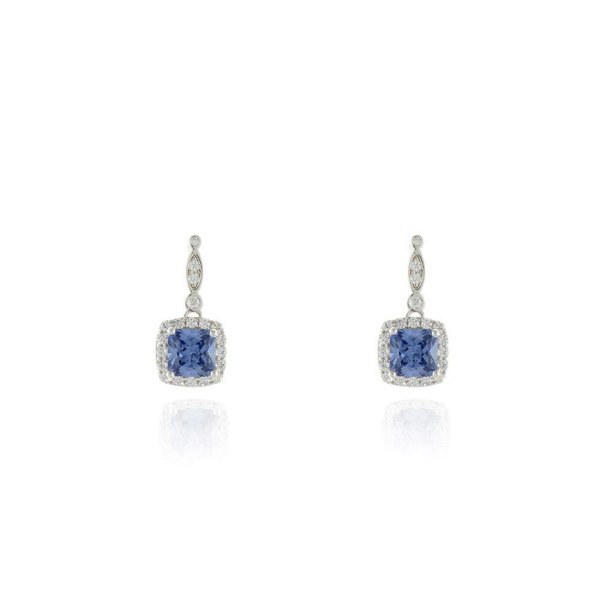 Cachet London Tanis Silver Tanzanite Earrings