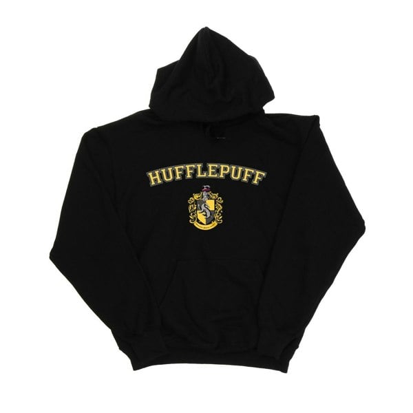 Harry Potter Womens/Ladies Hufflepuff Crest Hoodie - Black