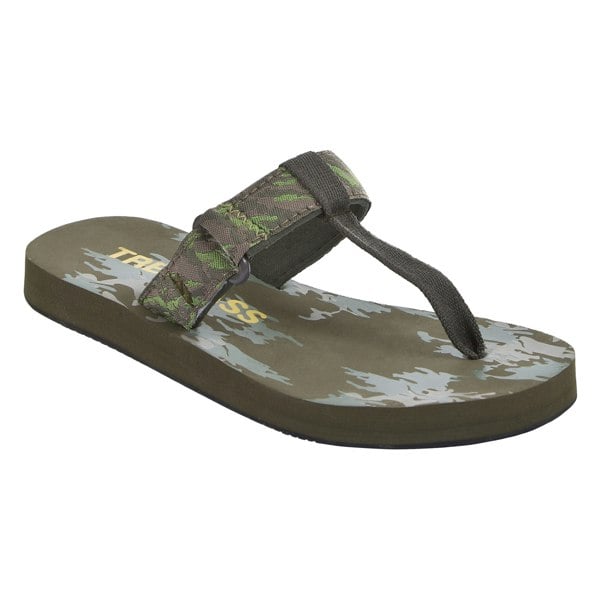 Trespass Kids Jettie Summer Flip Flops - Khaki Camo