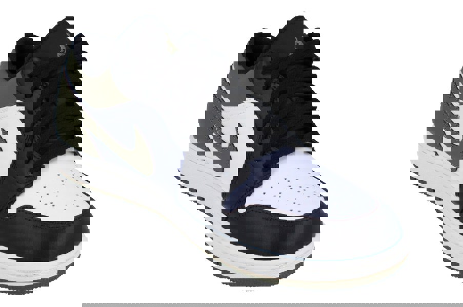 Nike Air Jordan 1 Low Mens Trainers 553558  092 - Black White Medium Olive 092 - Photo 3