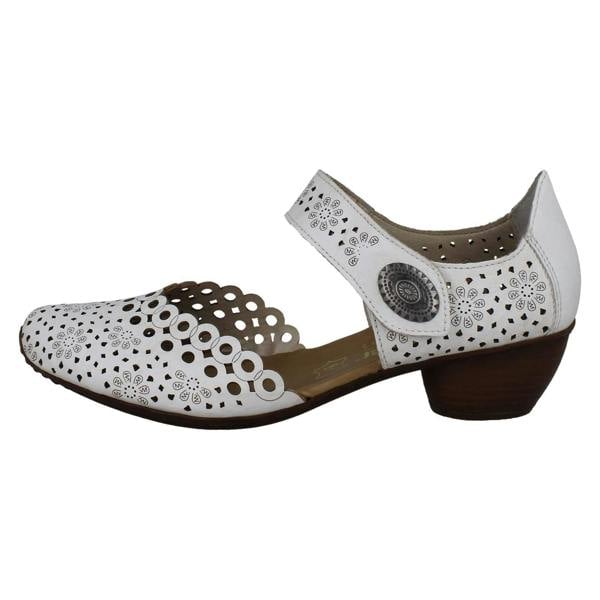 Rieker Ladies Rieker Punched Detailed Summer Shoes 43753