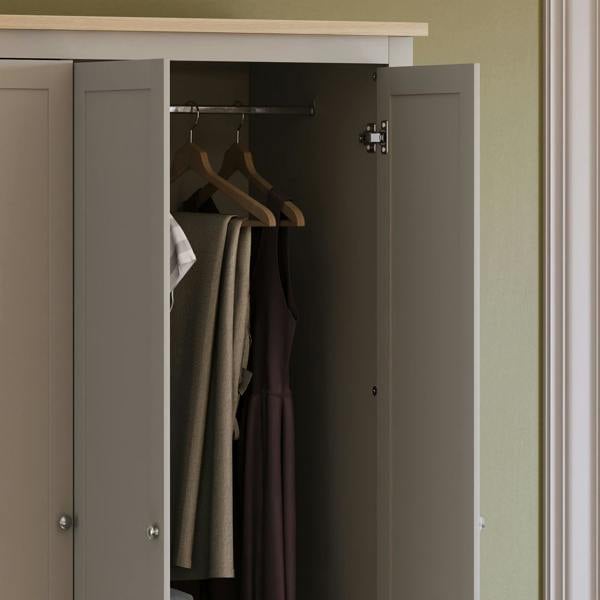 Vida Designs Arlington 3 Door 2 Drawer Wardrobe