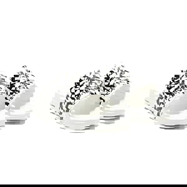 Emporio Armani EA7 EA7 Emporio Armani Visibility Logo Slides White/White Writing Print