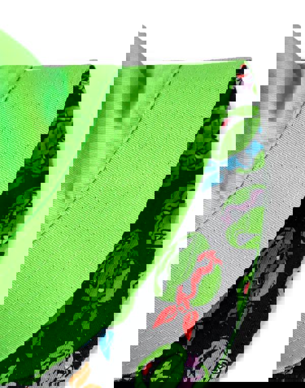 Teenage Mutant Ninja Turtles Boys Green Reversible Logo And Faces All Over Print Bucket Hat (One Size)