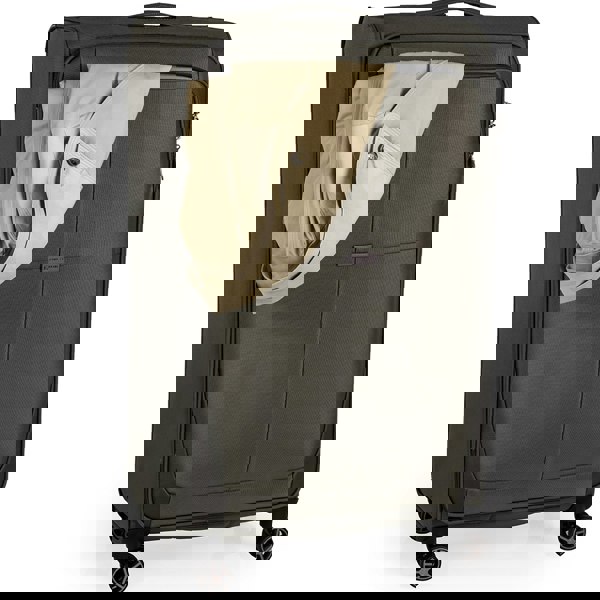 Gino Ferrari Omis Lightweight Soft Shell Suitcase with Wheels TSA Lock Hold Luggage