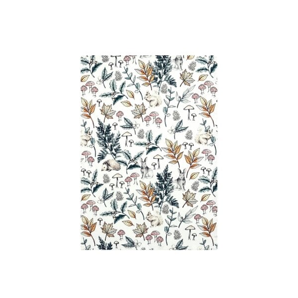 Smart Living Printed & Waffle Tea Towels - Country Cot Animals (Set of 4) - Green
