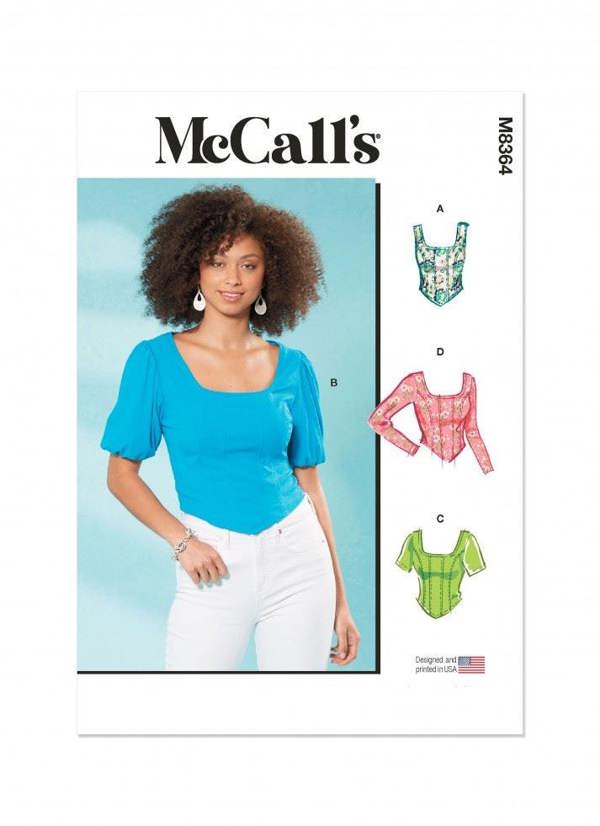 McCalls 8364 Paper Sewing Pattern – Women's Top, Easy