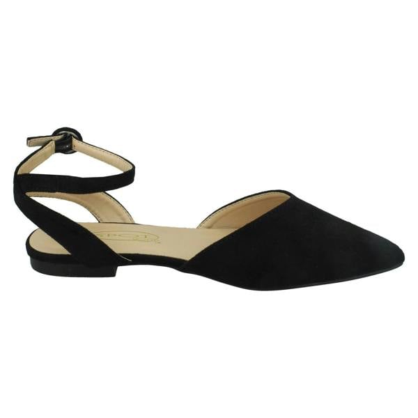 Spot On Ladies Spot On Wide Fit Ankle Strap Shoes F80535