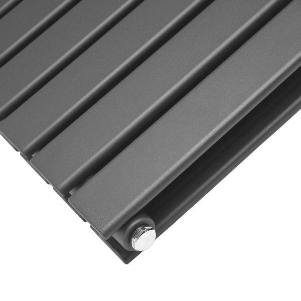 Designer Flat Panel Radiator - Anthracite Grey (1600mm x 560mm)