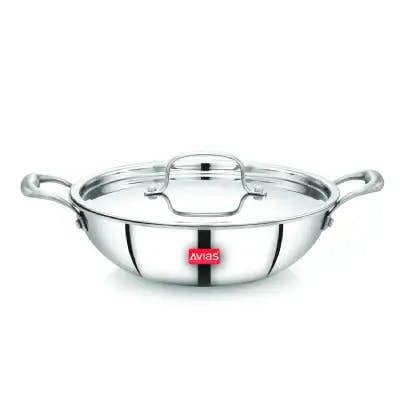 AVIAS TRIPLY KADAI WITH SS LID - 26CM (3.25L)