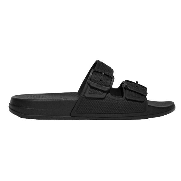 Fit Flop Mens Iqushion Sliders - Black - 