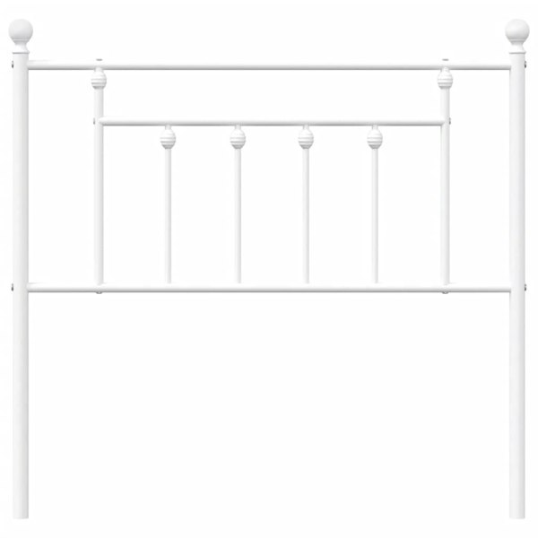 Berkfield Metal Headboard White 90 cm