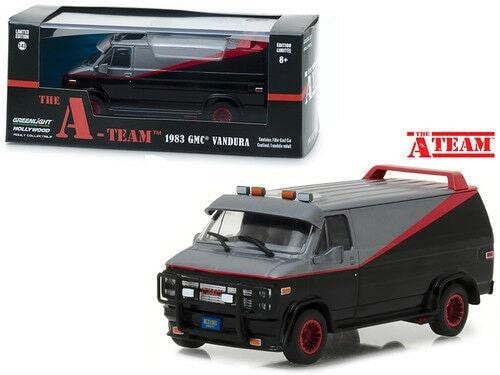 the a team ba's 1983 gmc vandura 1:43 scale greenlight 86515