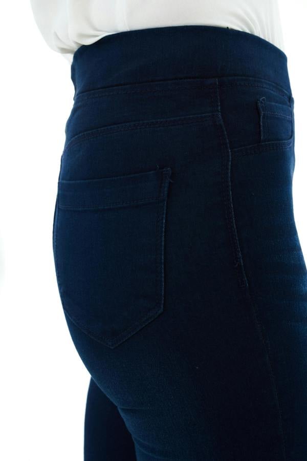 Smart Living Women's Stylish Skinny Fit Denim Jeggings with Pockets - Trendy & Comfy - Dark Wash