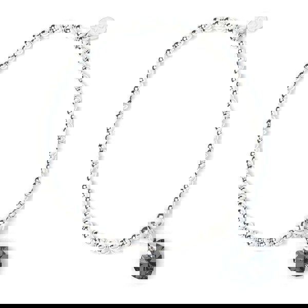 Crystal Hearts on Silver Ball Bead Bracelet - MYLEE London