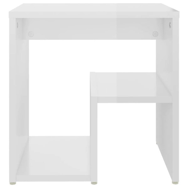 Berkfield Bed Cabinets 2 pcs High Gloss White 40x30x40 cm Engineered Wood