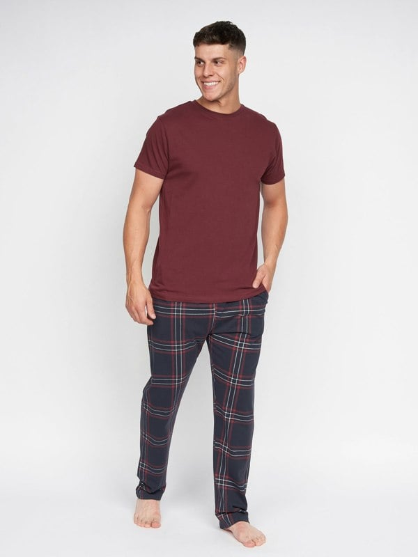 Duck and Cover Callister Loungewear Set Burgundy