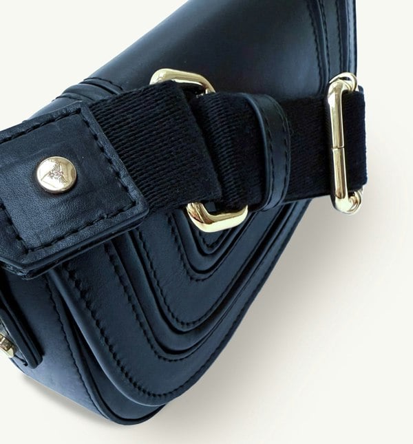 Apatchy London The Mimi Maxi Navy Leather Bag