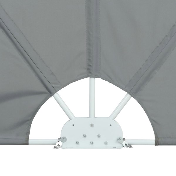 Berkfield Collapsible Terrace Side Awning Grey 300x200 cm