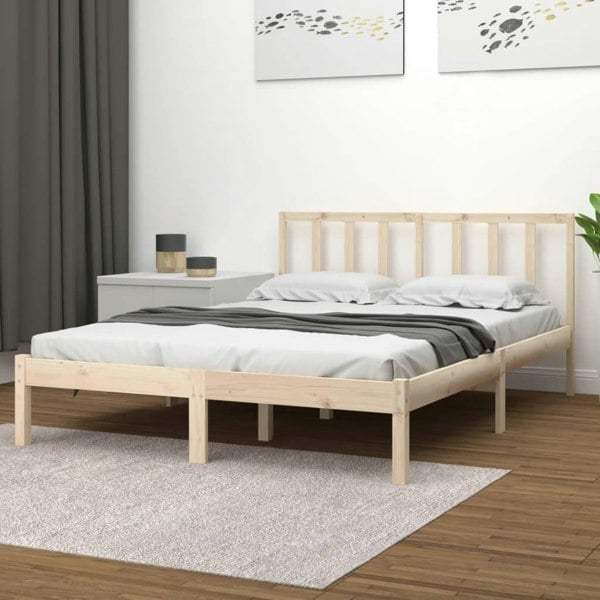 Berkfield Bed Frame Solid Wood Pine 120x200 cm
