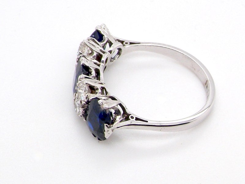 vintage sapphire and diamond ring