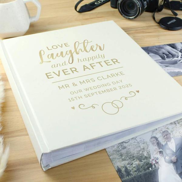 Personalised 'Happily Ever After' Photo Album - alternative angle