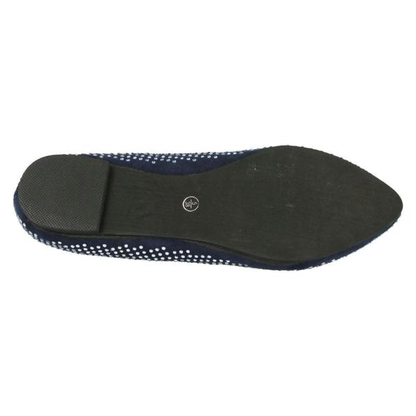 Spot On Ladies Spot On Gem Detailing Casual Shoes