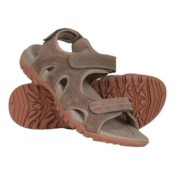 Mountain Warehouse Mens Rock Suede Walking Sandals - Brown - 