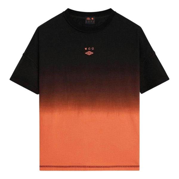 Umbro Mens Room 01 Fade T-Shirt - Black/Orange - 