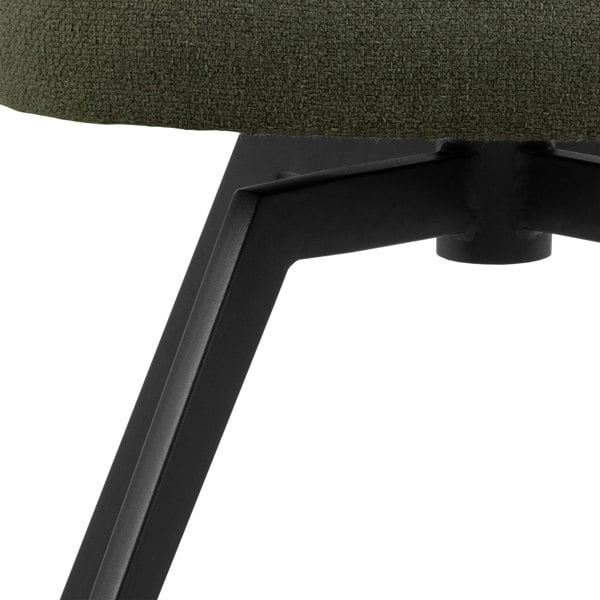 Furniture To Go Darlene Dining Chair with Armrest and Swivel Function in Green