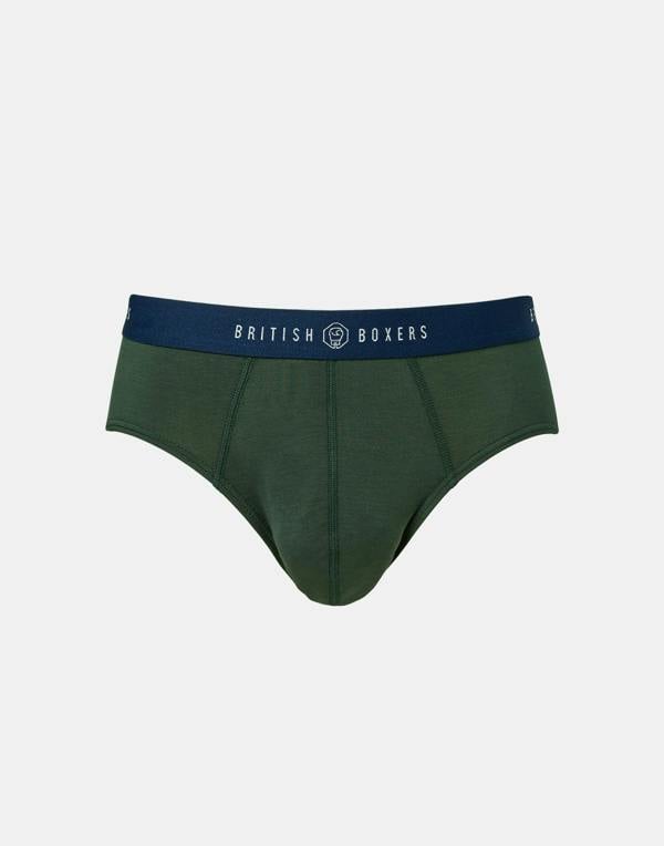 British Boxers Multipack! 4 Pairs of Men's Bamboo Briefs - Night