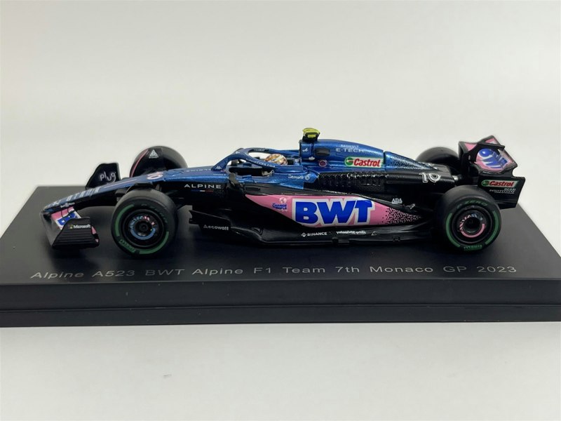 Spark Pierre Gasly Alpine A523 BWT Alpine F1 Team 7th Monaco GP 2023 1:64 Spark Y283