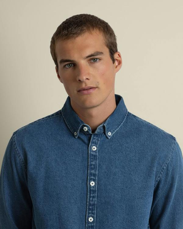 Larsson & Co Freddie - Denim Long Sleeve Shirt